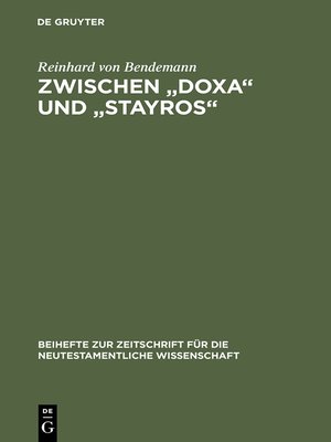 cover image of Zwischen "Doxa" und "Stayros"